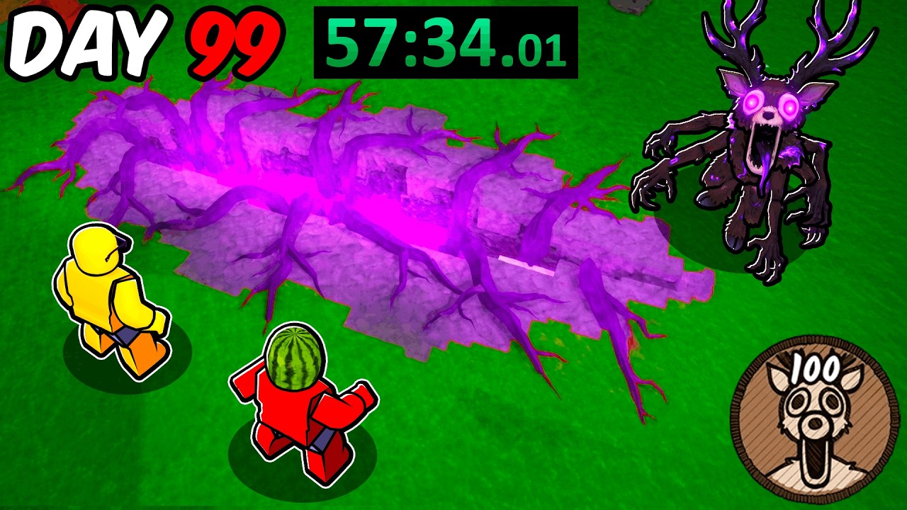 Speedrunning HARD MODE in 99 Nights in the Forest🔦