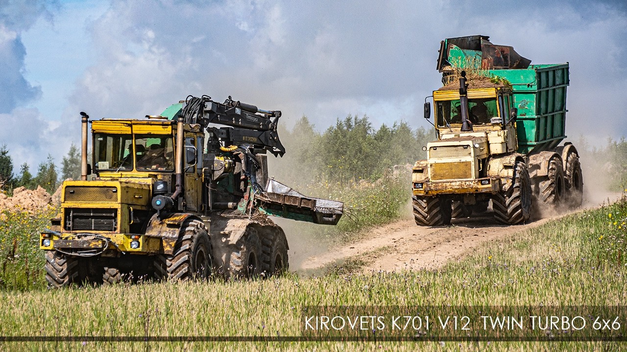 Brutale 6x6-V12-Power: Zwei Kirovets K-701 im Hardcore-Forsteinsatz! 🔥🌲| SOUND