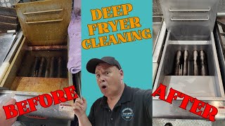 Food Trailer Cleaning    Deep Fryer