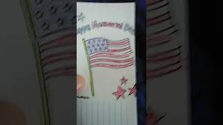 Happy memorial day! I colored in this memorial day coloring page. #shorts