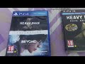 Amazing Physical Release Heavy Rain &amp; Beyond Two Souls Collection (Ps4) Vs (Ps3) Unboxing !!