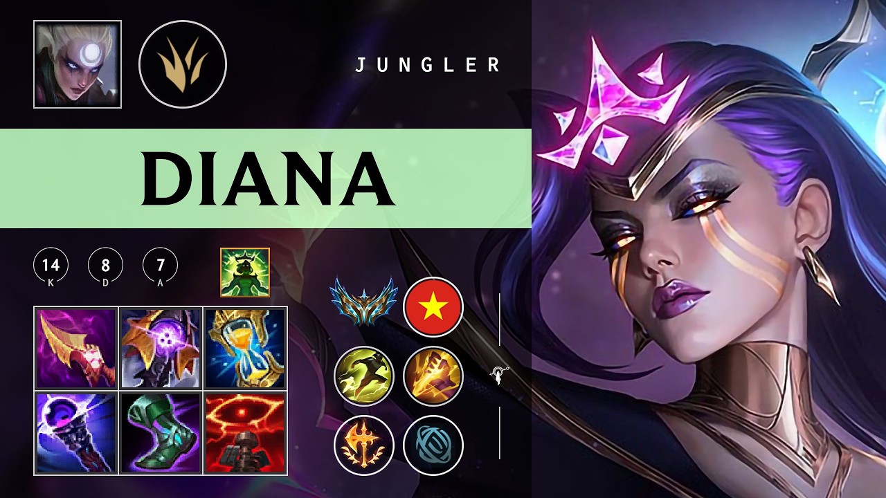 Diana Jungle vs Sylas - VN Challenger Patch 26.04