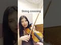 Violin tutorial. String crossing #violintutorial #music #violin