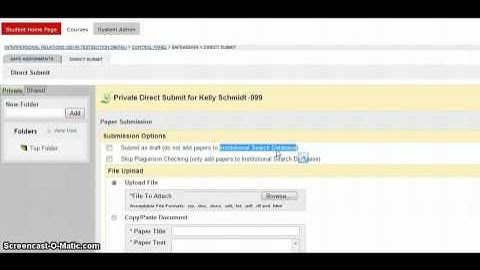 SafeAssign - Direct Submit