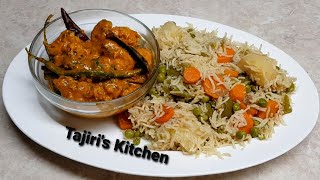 Wali wa Mamboga na Kuku wa Nazi Mtamu sana / Vegetable Rice & Coconut Chicken /Tajiri's kitchen