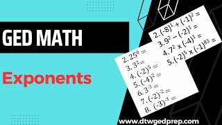GED Math - Exponents