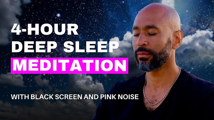 4-hour Guided Sleep Meditation with Pink Noise | Sleep through the night | Black Screen
