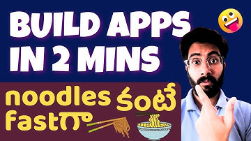 Build Apps in 2 Minutes [Telugu] | NO CODING | Vamsi Bhavani