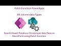 Insert People or Group datatype  on Sharepoint using Patch function through Canvas App | Power Apps