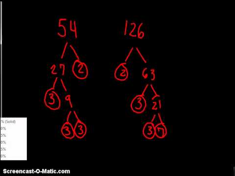 LCM factor trees - YouTube