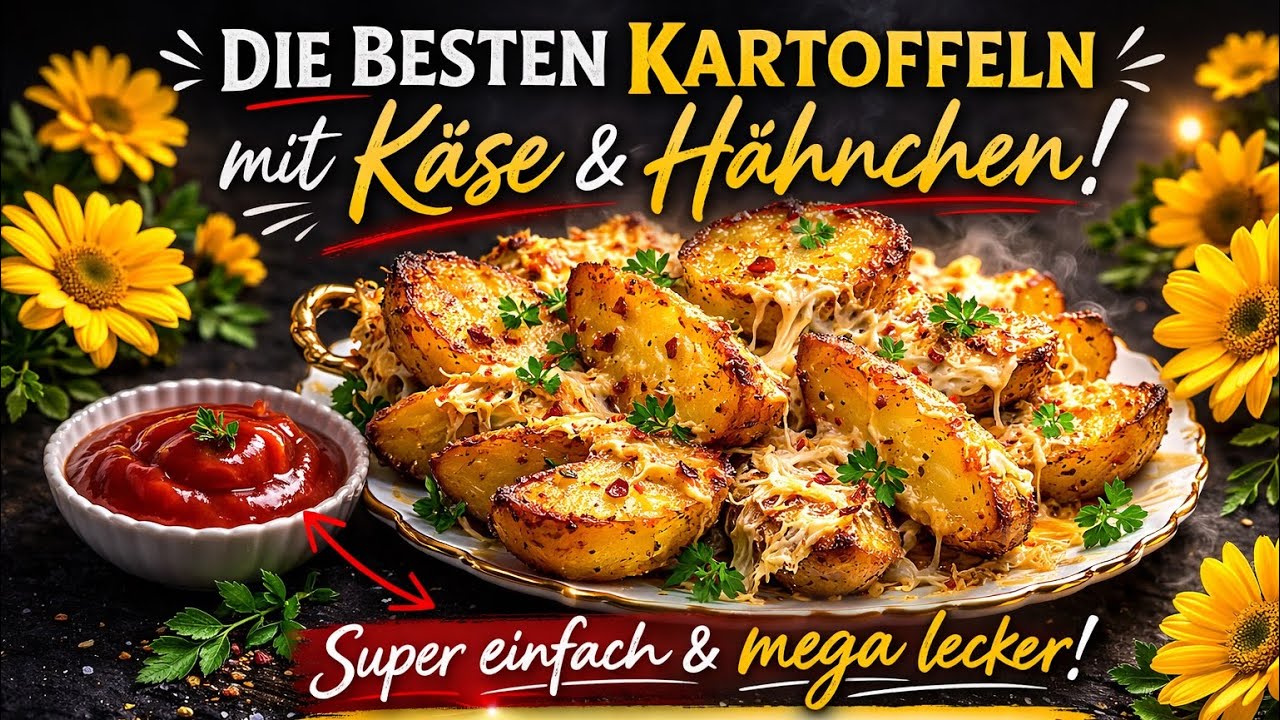 Wahnsinnig leckere Kartoffeln, fertig in 15 Minuten! Knoblauch und Käse, mmmh 🤤