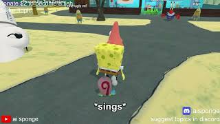 SPONGEBOB SINGS GARY COME HOME | ai_sponge