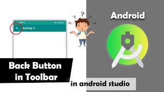 Back Button in Titlebar in Android Studio | Change Title and Add icon  in ActionBar in Android | #58 screenshot 5