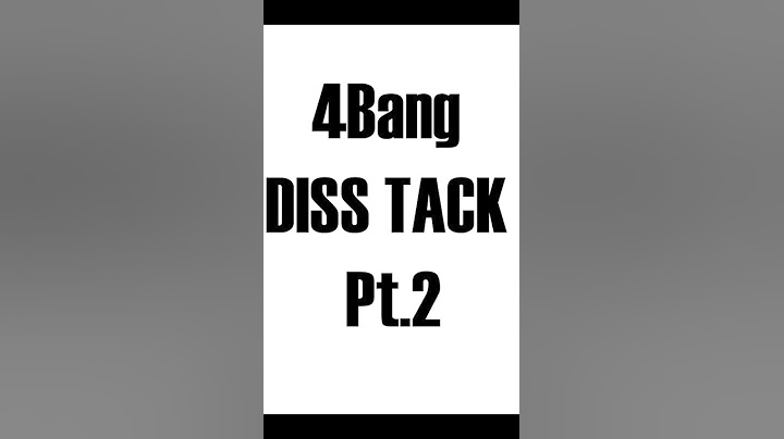 4BANG - Not Like US Pt.2 [ DISS Young J ]