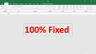 100% Fixed Microsoft Excel 2016, 2019, 2021 Opening a Blank Grey Screen No Data || 2022