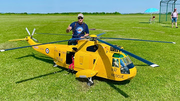 Giant XXXL scratch built Sikorsky SH-3 Sea King Royal Air Force RC Turbine Helicopter