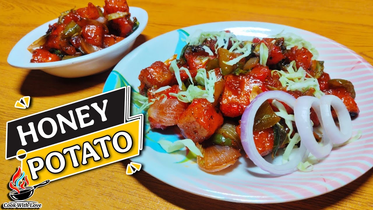 Honey Chilli Potato Recipe | हनी चिल्ली पोटेटो | Tasty Aalu Snack 