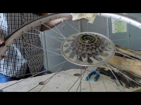 ХВЗ старт-шоссе,перебираем заднюю втулку и кассету