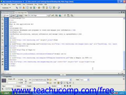 HTML Tutorial Image Labels Training Lesson 8.7