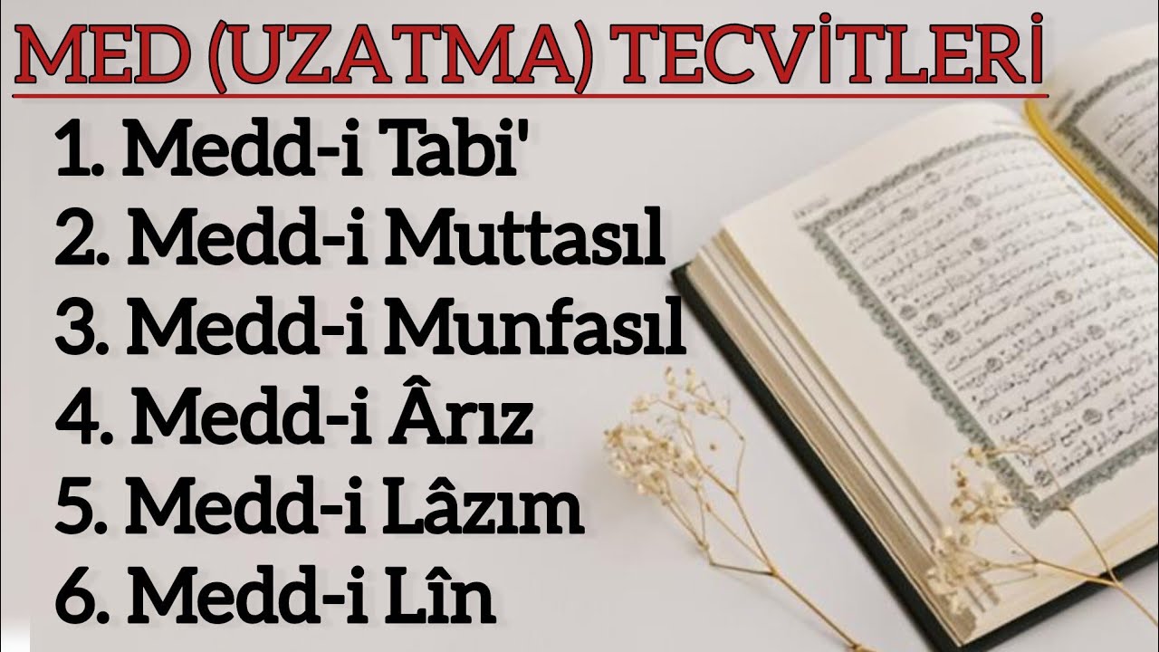 Med (Uzatma) Tecvidleri Hepsi Tek Derste