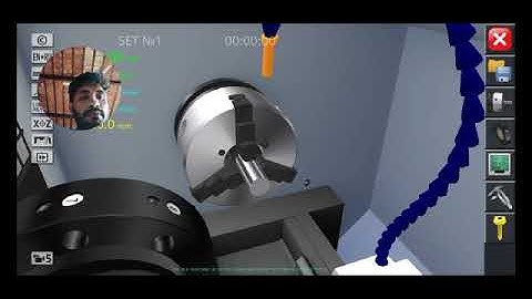 Drilling operation on CNC lathe machine using CNC simulator software