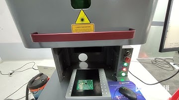 10W UV Laser Marker QR Code on PCB Board