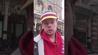 Oorlogspropaganda Russische Tank Op Leidse Plein1 Juni 2023