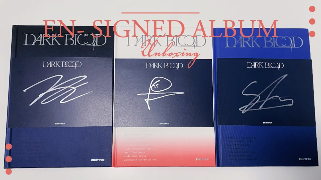 ENHYPEN dark blood 直筆サイン アルバム Amazon.com: 일반 ENHYPEN DARK BLOOD Photobook Ver (HALF) : Office
