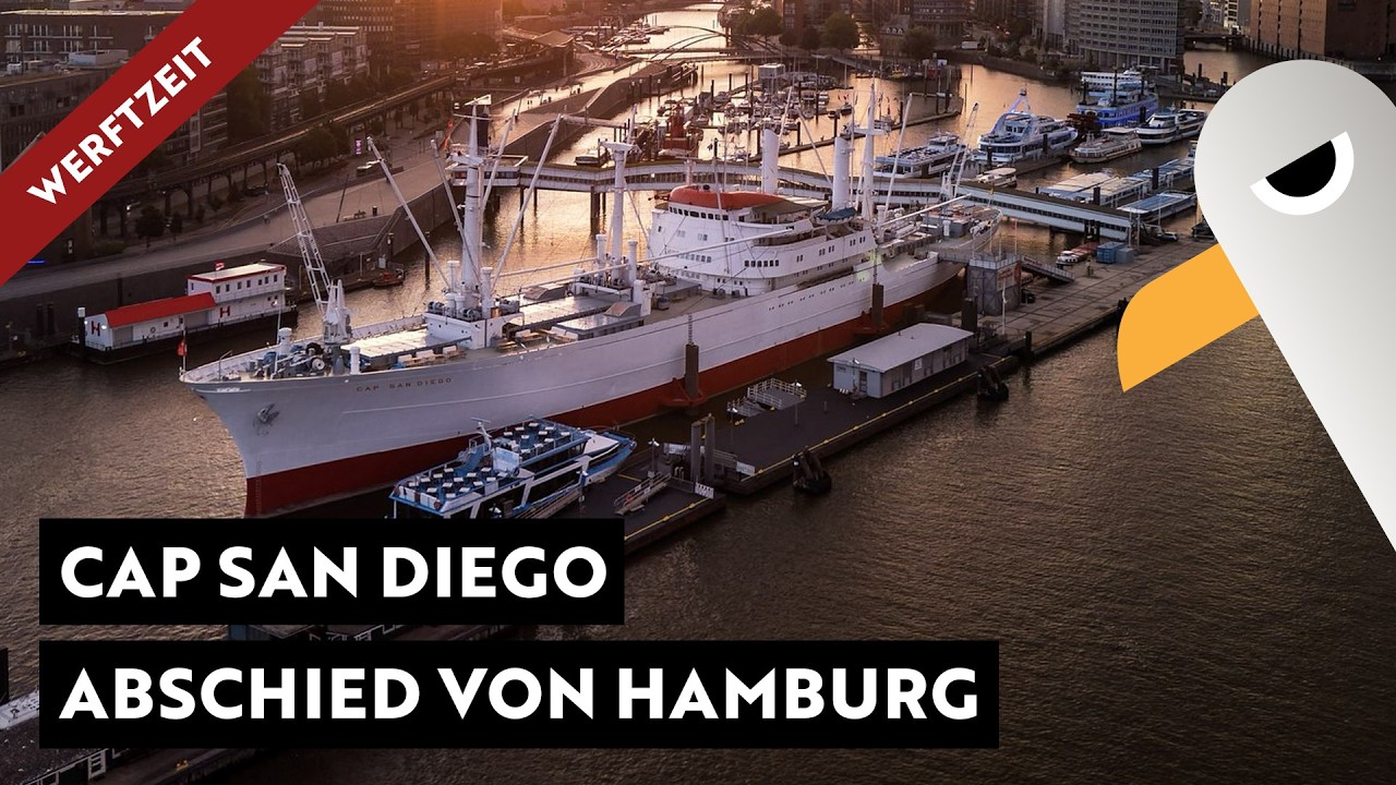 Cap San Diego nimmt Abschied von Hamburg 🚢 Kurs Bremerhaven zur Werft