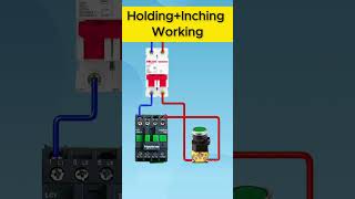 Contactor Self-Locking and Inching Circuit | How to Wire a Contactor Latching Circuit #electrician