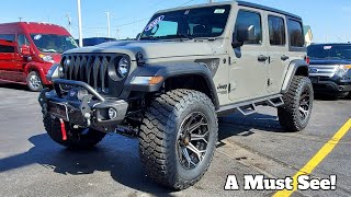 Lifted 2021 Jeep Wrangler - SCA Performance Black Widow | 10k Winch - 37" Tires - 3" Lift