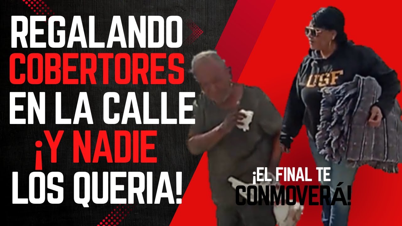 REGALANDO COBERTORES EN EL CENTRO DE TORREÓN, COHUILA, MX.