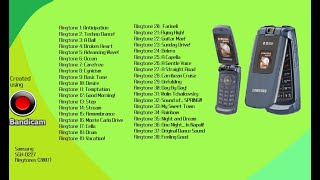 Samsung SGH-D227 Ringtones (2007) on MCP-MA7! | PART TWO! | FAKE PHONE! | COMPLETE 38 RINGTONES!