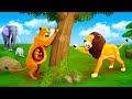Pregnant lion cunning hunter  forest animals saves pregnant lion from hunter