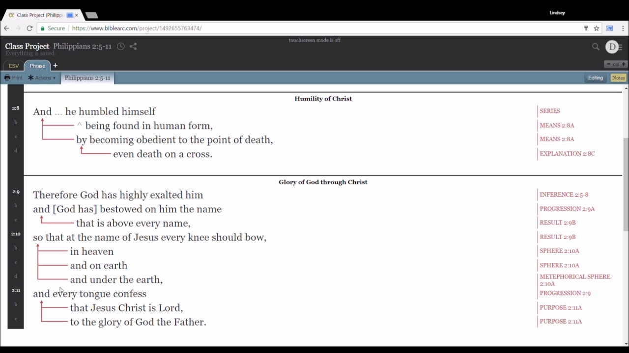 Bible Phrasing Class Project