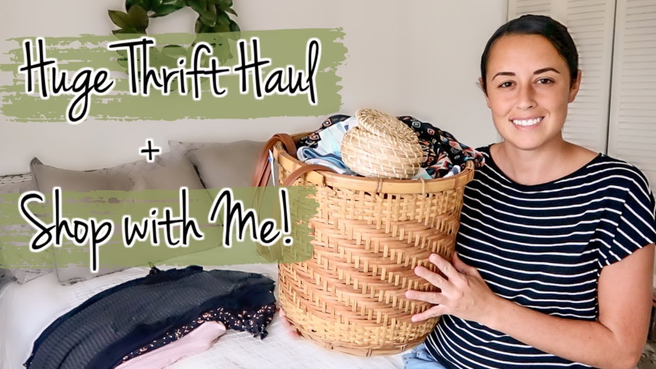 Thrift with Me Summer 2019 + Huge Thrift haul & TryOn Maternity
