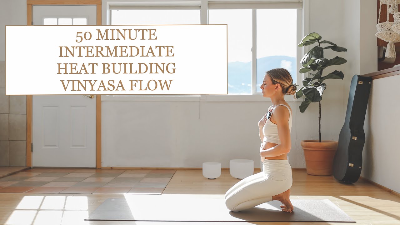 50 MINUTE FULL BODY STRENGTHEN + ENERGIZE VINYASA FLOW - YouTube