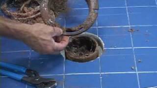 Toilet Installation and Replacement - Cast Iron with caulked lead joint