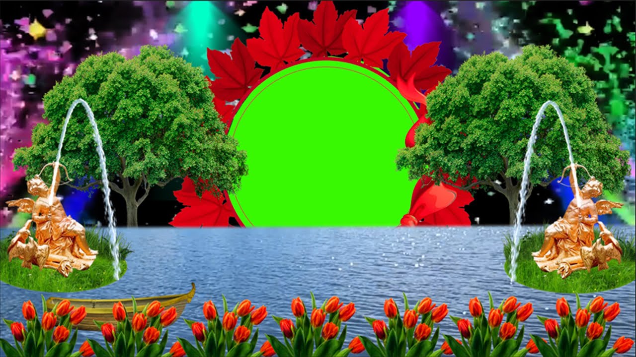 Dil 3D+HD Wedding green screen effect background beautiful frame || Natural VFX Green Video Effects