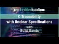 Embedded toolbox  marcel beemster c traceability with unclear specifications