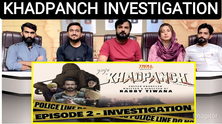 Punjabi Reaction On KHADPANCH | Episode 2 - INVESTIGATION | Latest Punjabi Web Series 2025 |Part 1