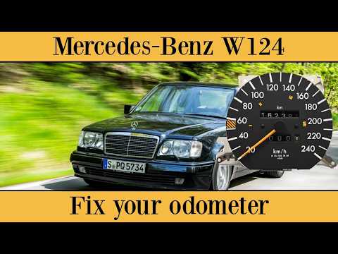 Mercedes Benz W124 – Fix your odometer DIY repair non working kilometers miles