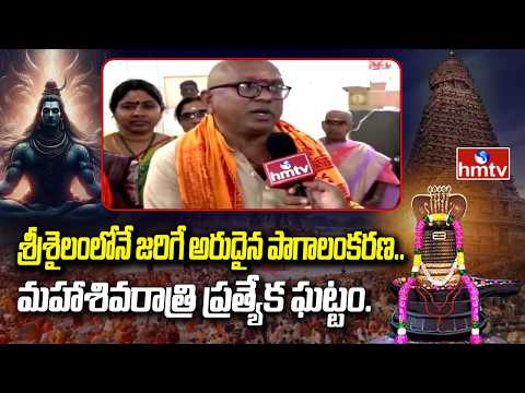 శ్రీశైలంలోనే జరిగే అరుదైన పాగాలంకరణ.. మహాశివరాత్రి ప్రత్యేక ఘట్టం. | Mahashivratri Celebration |hmtv - HMTVNEWS