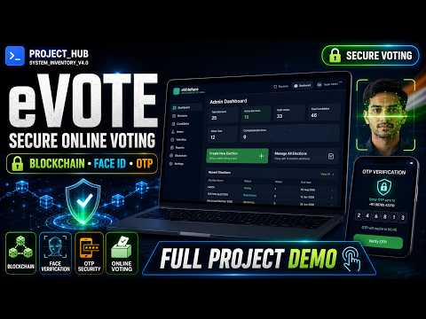 eVote – Secure Blockchain-Based E-Voting Platform | Online Voting System Project Demo