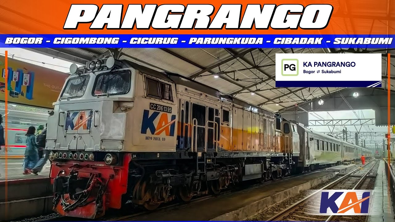 KA PANGRANGO (BOGOR - SUKABUMI) || Penunggu Jalur Kereta Api di Kaki Gunung Gede Pangrango🔥