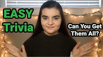 ASMR Whispering 50 EASY Trivia Questions | How Many Can You Get?