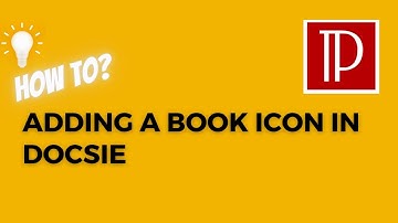 Adding a book icon in Docsie