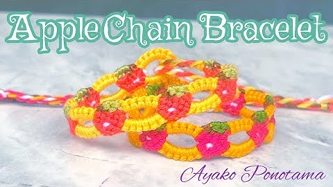 How to make Apple Chain Bracelet #originaldesign #bracelet #diycraft #howto #howtomake #stepbystep