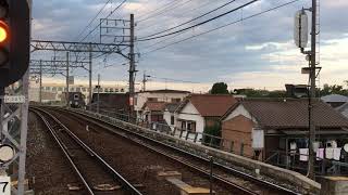 名鉄1200系リニューアル車 1113f(回送名古屋行き）東枇杷島駅  通過‼️