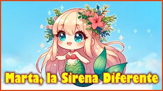 Marta, la Sirena Diferente 🧜‍♀️🌊 #cuentosparaniños #cuentosinfantiles #siren #sirenita